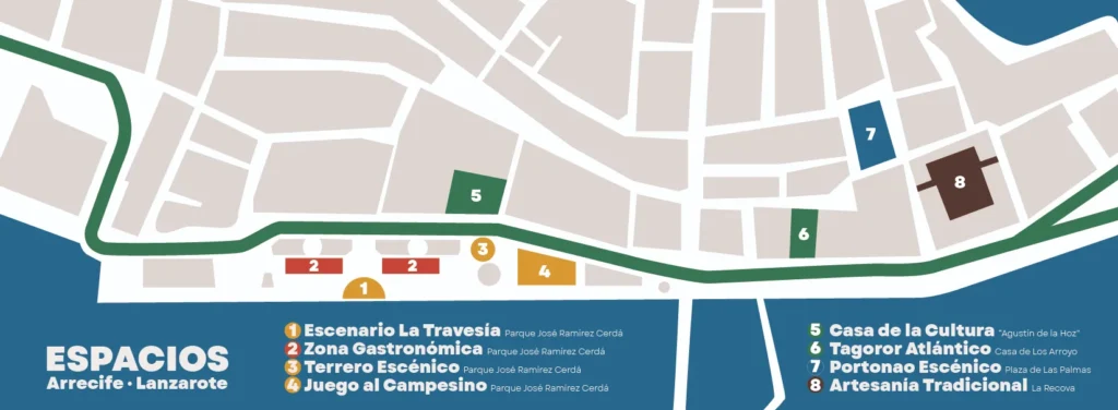Mapa de lugares del festival